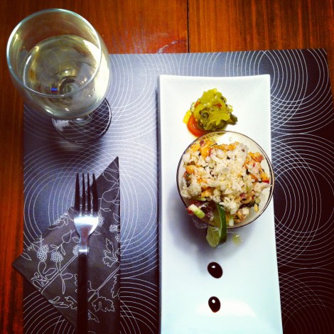 Tartare de saumon de Harnois à la carte... encore!