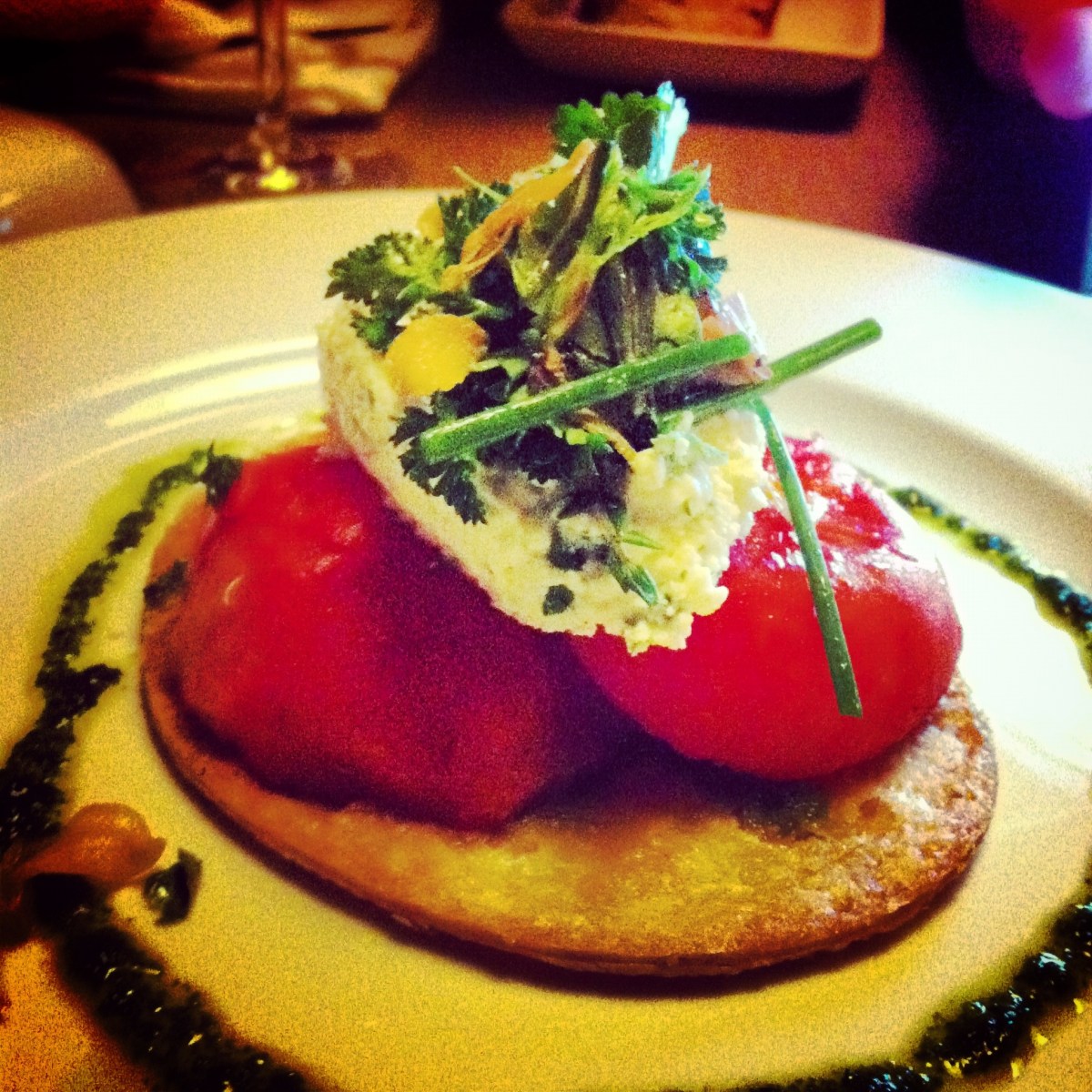 L'entrée de tomates confites - ma préférée!