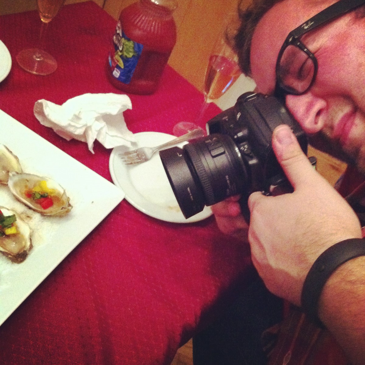 Photographe à l'oeuvre