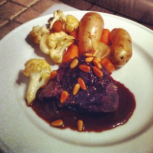 Joues de boeuf braisées à la Guinness, chocolat noir et poivre long