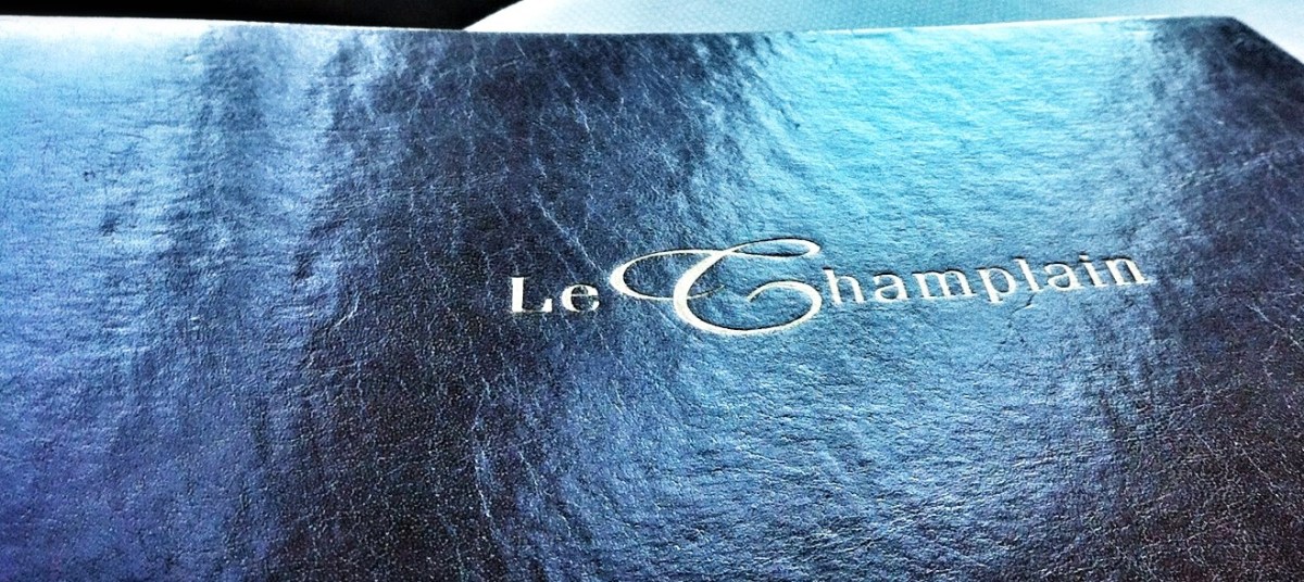 Le Champlain - Menu