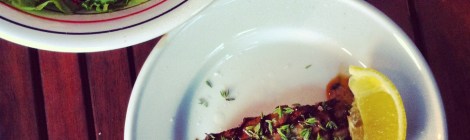 Steak, fleur de sel, thym et citron