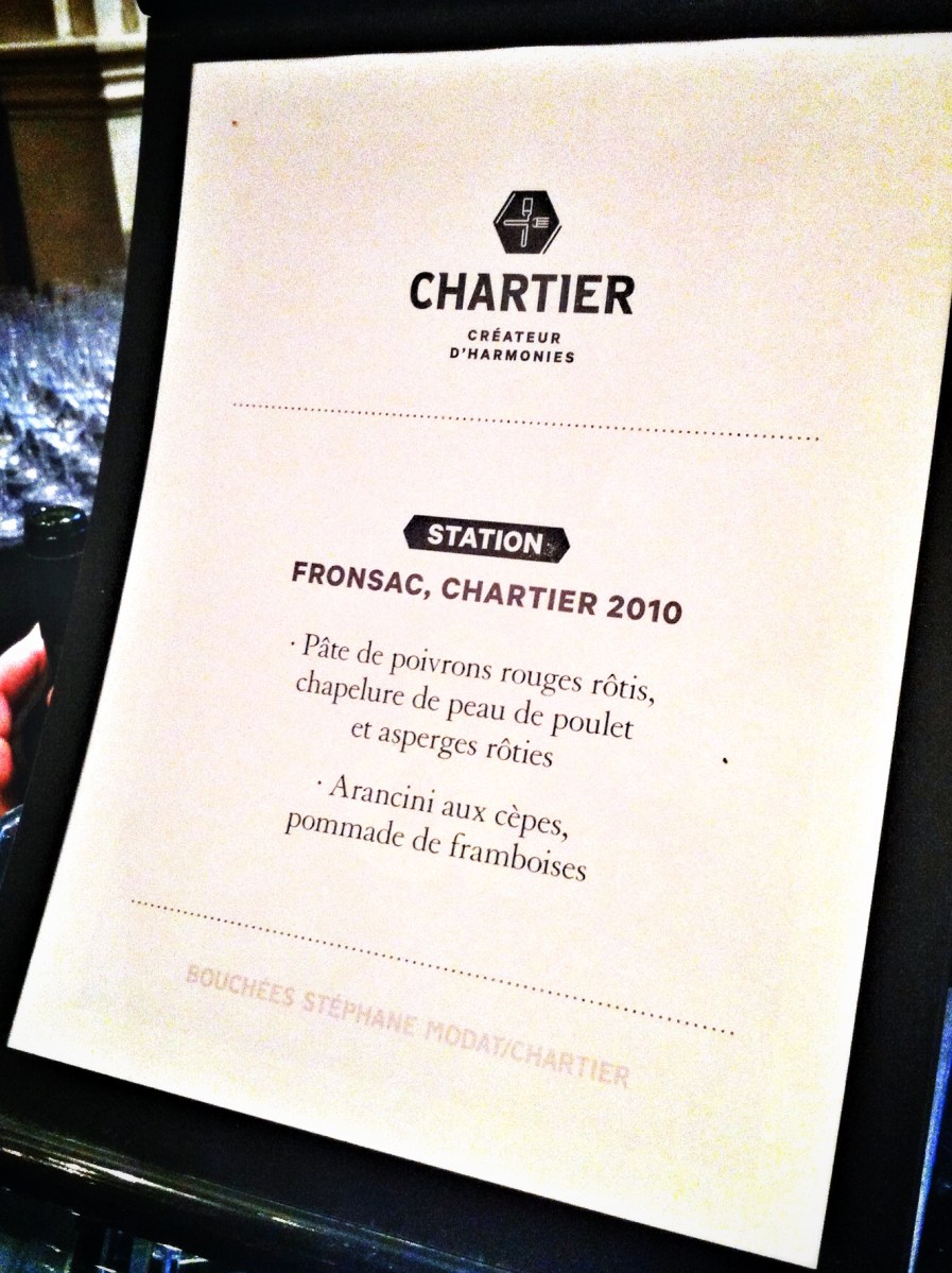 Accors mets-vin pour le Fronsac de Chartier