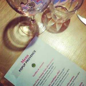 Menu - Paris Popup visite Le Pied bleu