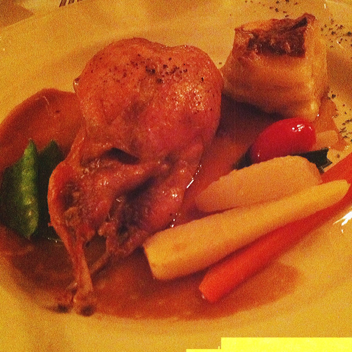 Caille royale farcie avec porc maigre naturel et cheddar fort de l’Isle-aux-Grues