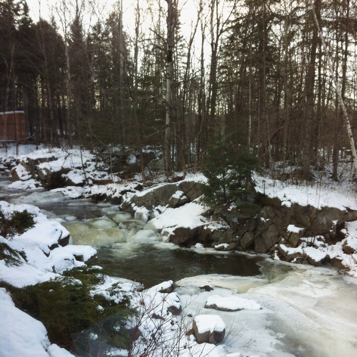 La neige recouvre le paysage