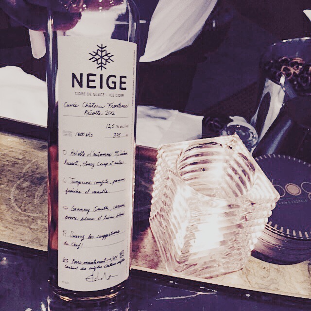 Le cidre de glace Neige, Cuvée Château Frontenac