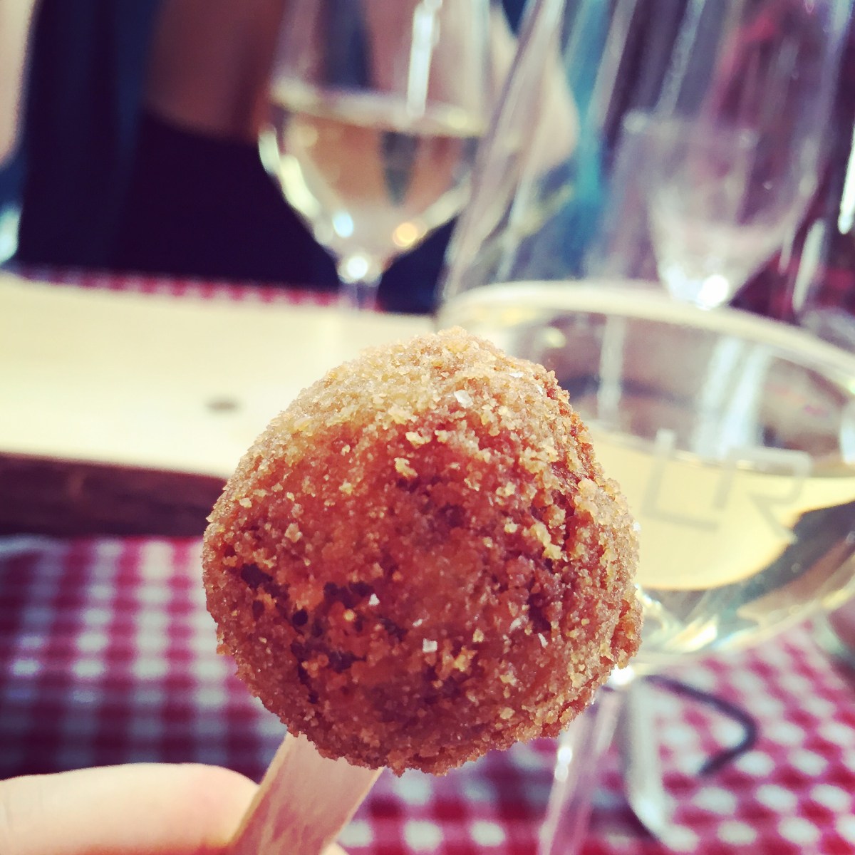 Et petit bonus: un cromesquis de porc effiloché