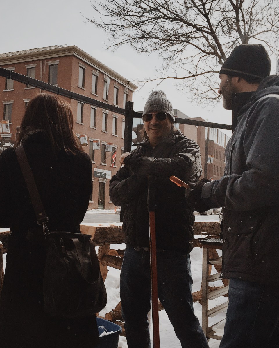 On en profite pour faire un brin de jasette...