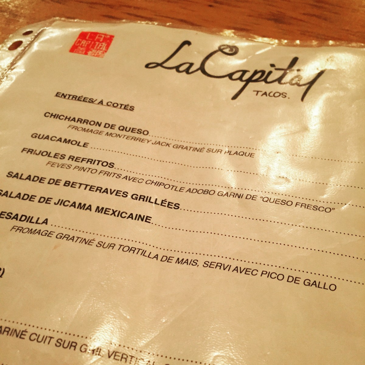 La Capital Tacos - pignon sur rue dans le quartier chinois de Montréal