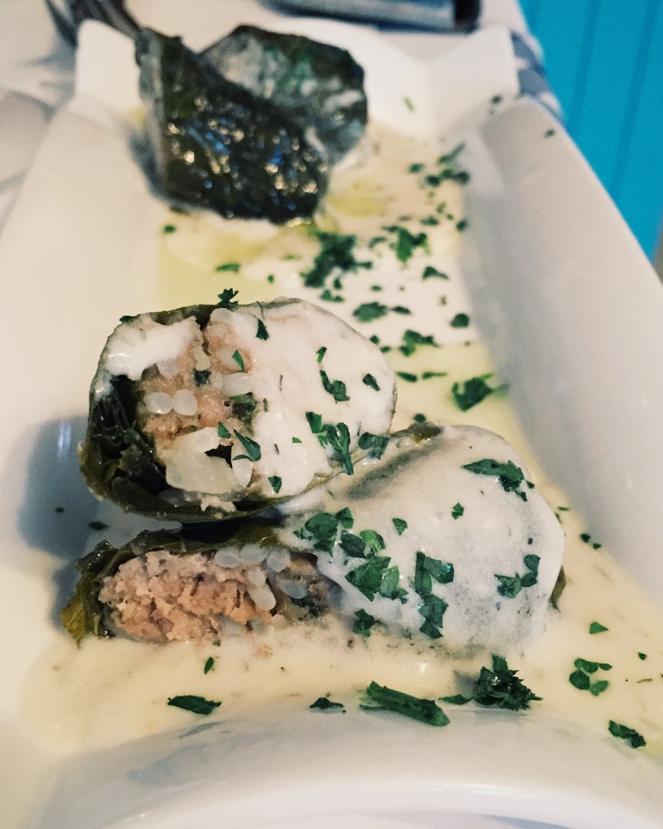 Les feuilles de vignes farcies - un régal du Mezzé.