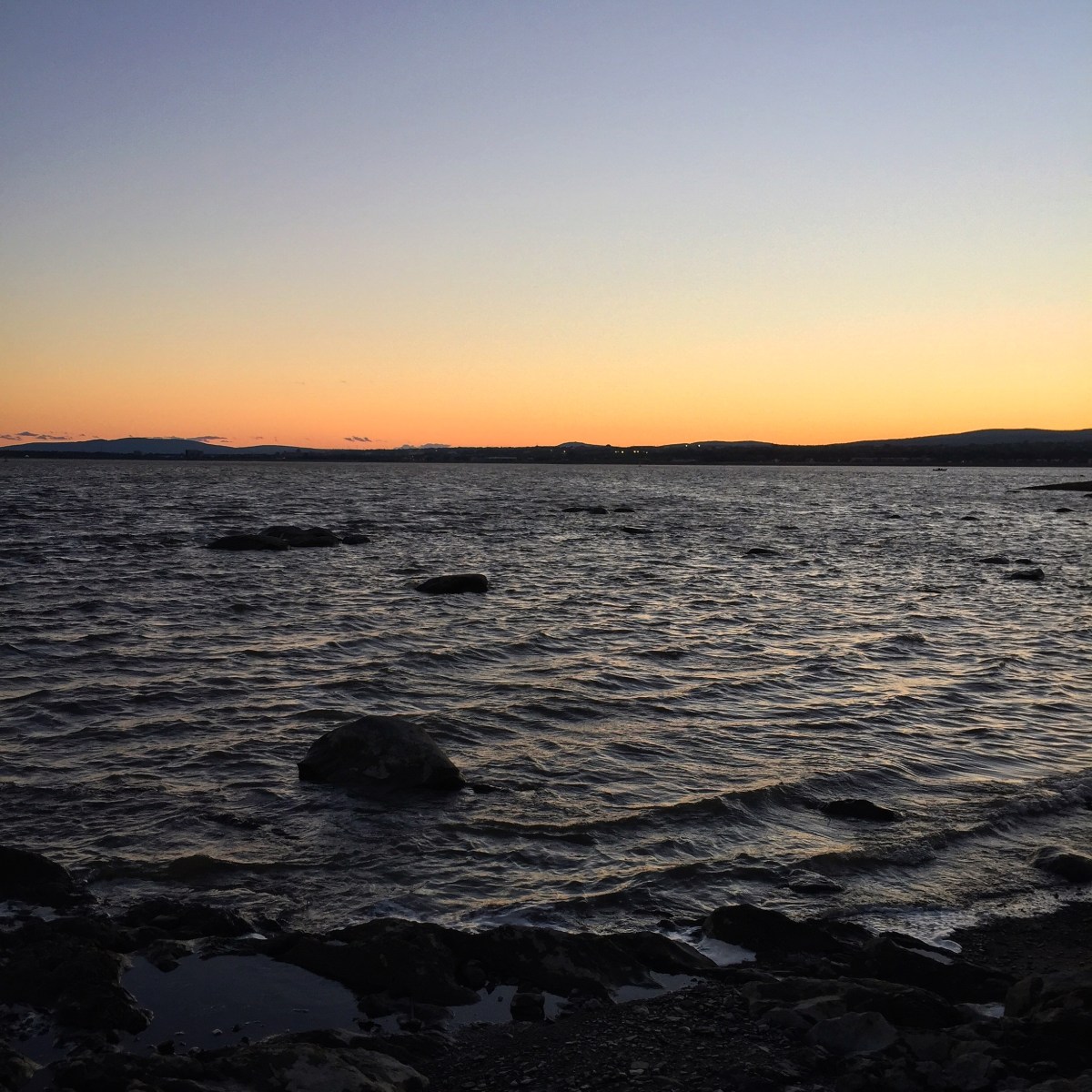Coucher de soleil vu de Ste-Pétronille, ile d'Orléans