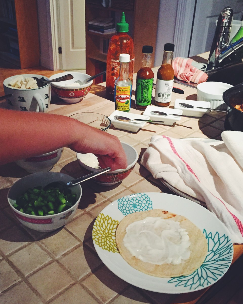 Tout le monde crée son taco!