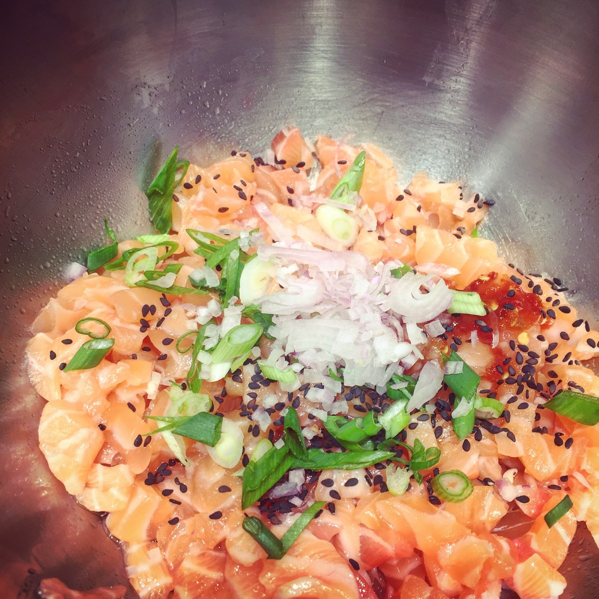 Tartare en préparation