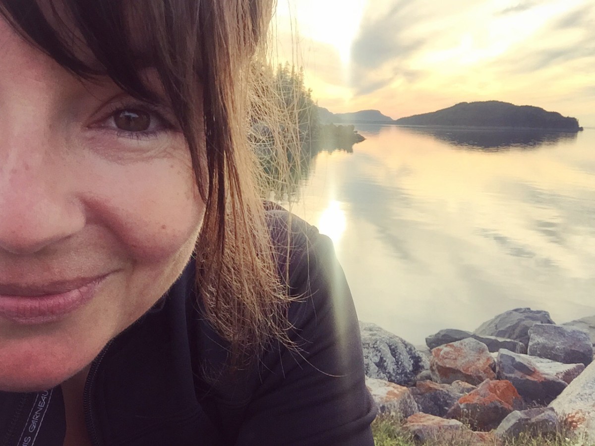 Selfie annuel au coucher de soleil