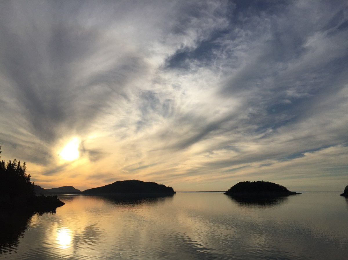 Coucher de soleil au Bic