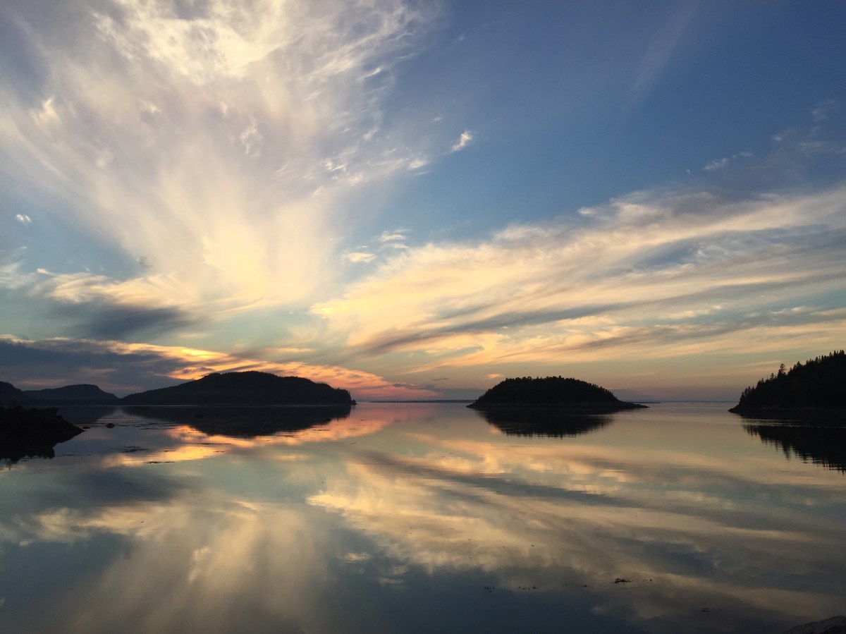 Coucher de soleil au Bic